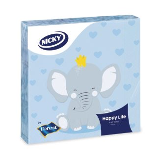 Nicky szalvéta 20db Childrend 3 rétegű - Elefánt