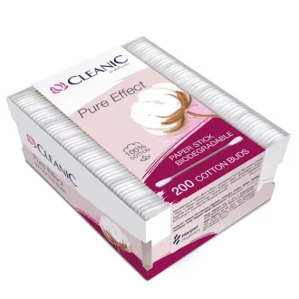 Cleanic Silk Effect kozmetikai pálca 200db papír dobozos