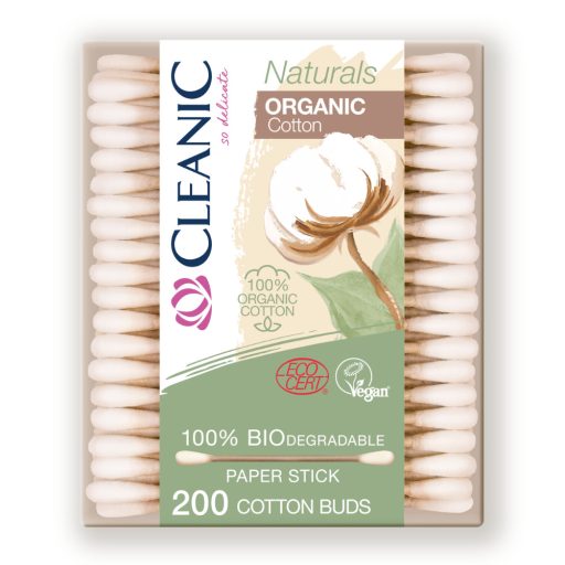 Cleanic Naturals Virgin fültisztító 200db pamut