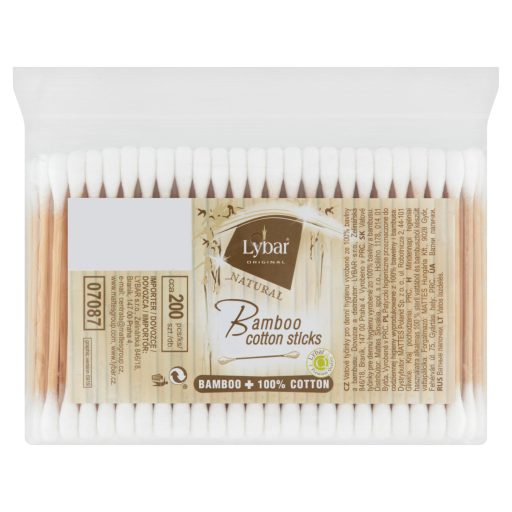 Lybar Original vattából és bambuszból készült vattapálcika 200 db