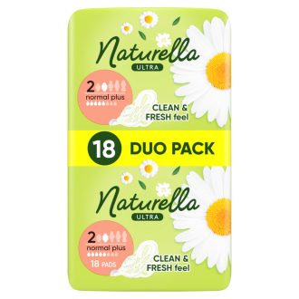   Naturella Ultra Szárnyas Betét, Normal Plus (2-es méret) Méret, 18 db