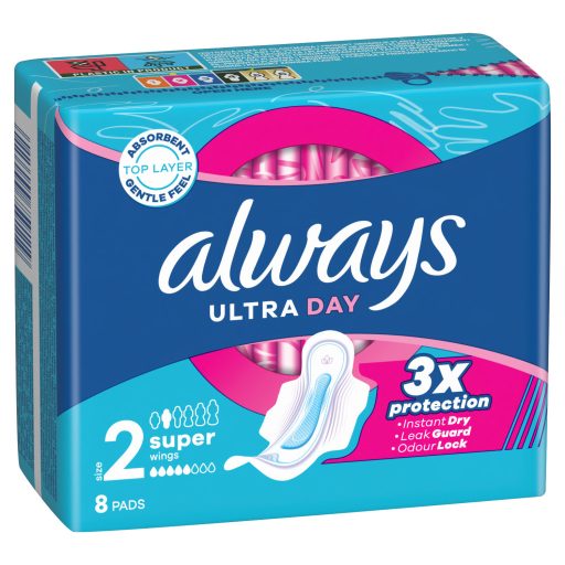 Always egészségügyi betét 8db-os UltraDay Super S2