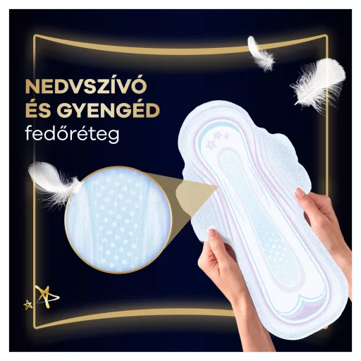 Always Ultra Secure Night Extra Egészségügyi Betét (5-ös Méret) Szárnyas Betét x 10]