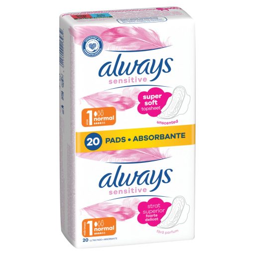 Always Ultra Sensitive Normal Plus Egészségügyi Betét (1-es Méret), 20 db