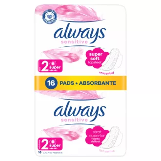   Always Ultra Sensitive Super Egészségügyi Betét (2-es Méret), 16 db