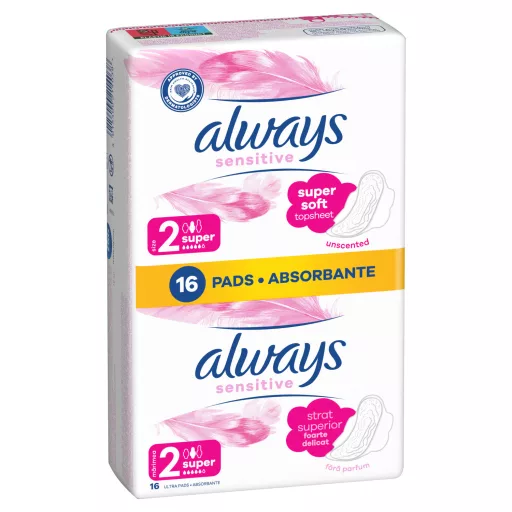 Always Ultra Sensitive Super Egészségügyi Betét (2-es Méret), 16 db