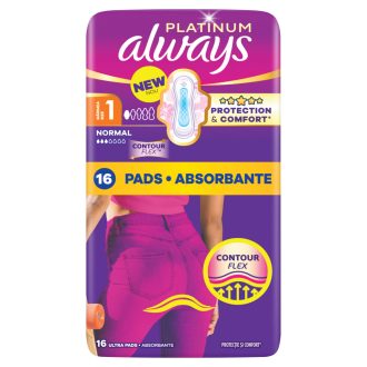   Always Platinum Normal Szárnyas Egészségügyi Betét, 16 db
