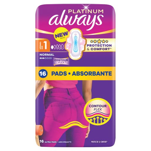 Always Platinum Normal Szárnyas Egészségügyi Betét, 16 db