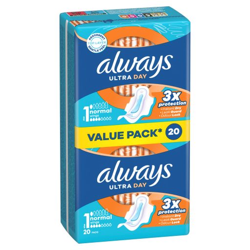Always Ultra Day Normal Egészségügyi Betét (1-es Méret) Szárnyas Betét x 20]