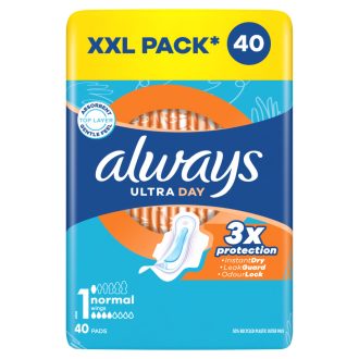   Always Ultra Day Normal Egészségügyi Betét (1-es Méret) Szárnyas Betét x 40]