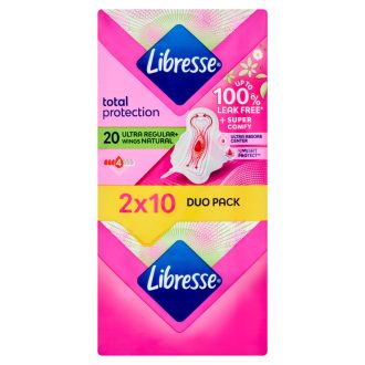   Libresse V-Protection Ultra+ Natural egészségügyi betét aloe vera kivonattal 20 db