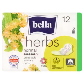 Bella Herbs egészségügyi betét 12db Hársfavirág