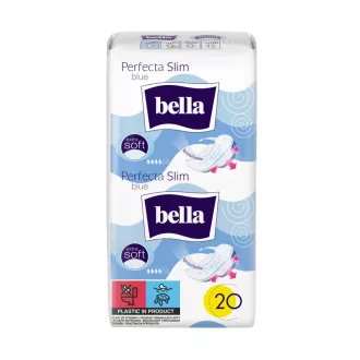   Bella Perfecta Slim Blue ultravékony egészségügyi betét különösen puha fedőréteggel 20 db