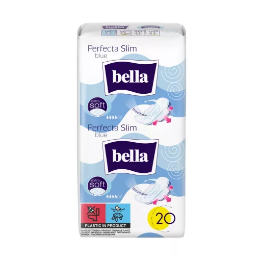 Bella Perfecta Slim Blue ultravékony egészségügyi betét különösen puha fedőréteggel 20 db