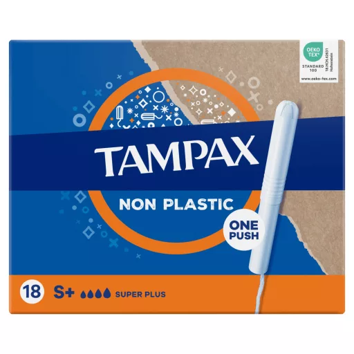 Tampax Super Plus Tampon Kartonból Készült Applikátorral, 18 db
