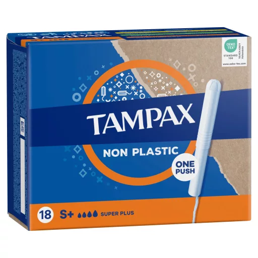 Tampax Super Plus Tampon Kartonból Készült Applikátorral, 18 db
