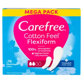   Carefree Cotton Feel Flexiform tisztasági betét friss illattal 76 db 