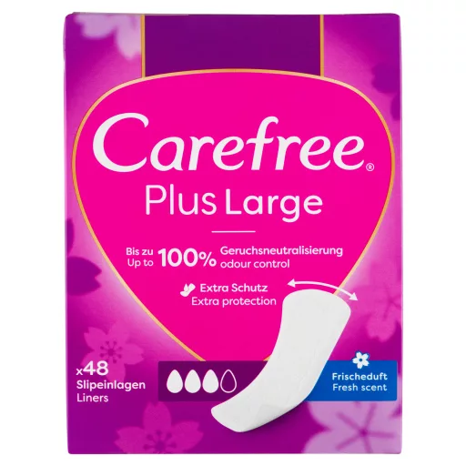 Carefree Plus Large tisztasági betét friss illattal 48 db
