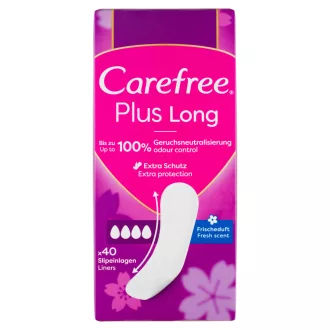 Carefree Plus Long tisztasági betét friss illattal 40 db