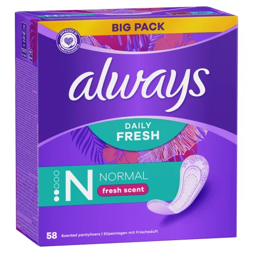 Always Daily Fresh Normal, Friss illattal 58 Darabos Kiszerelés