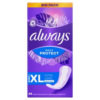   Always Dailies Extra Protect Long Plus Tisztasági Betét, 44 db