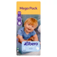   Libero Comfort Mega Pack egyszerhasználatos pelenka, méret: 5, 11-17 kg, 64 db