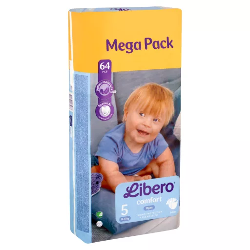 Libero Comfort Mega Pack egyszerhasználatos pelenka, méret: 5, 11-17 kg, 64 db