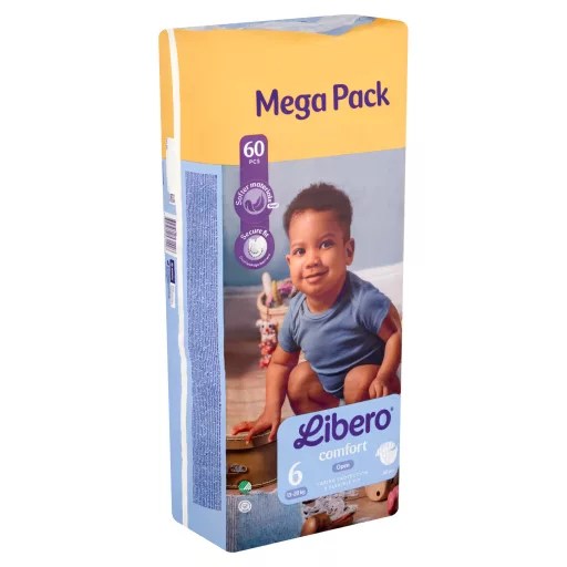 Libero Comfort Mega Pack egyszerhasználatos pelenka, méret: 6, 13-20 kg, 60 db