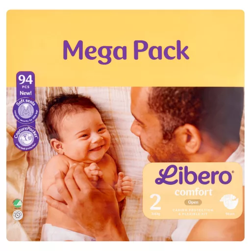 Libero Comfort Mega Pack egyszerhasználatos pelenka, méret: 2, 3-6 kg 94 db