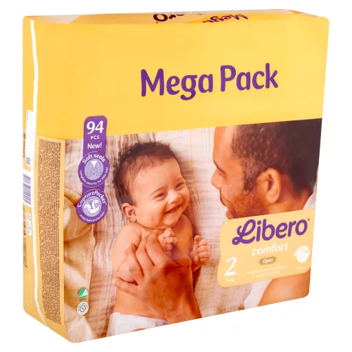 Libero Comfort Mega Pack egyszerhasználatos pelenka, méret: 2, 3-6 kg 94 db