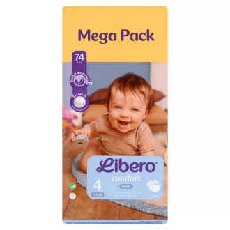   Libero Comfort Mega Pack egyszerhasználatos pelenka, méret: 4, 7-14 kg, 74 db