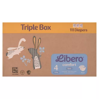   Libero Comfort egyszerhasználatos pelenka, méret: 4, 7-14 kg, 111 db
