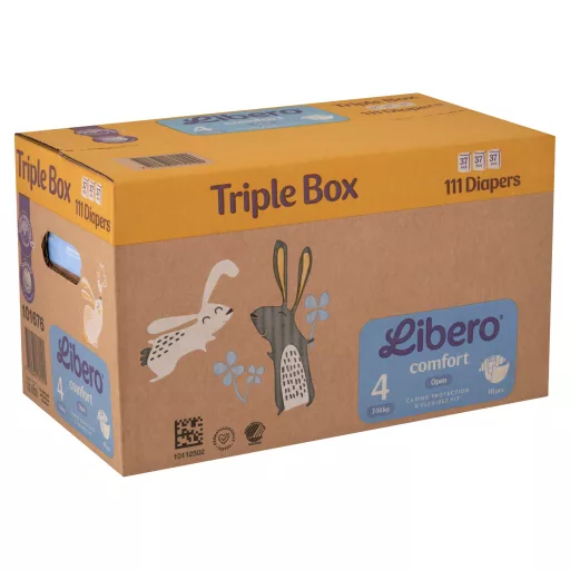 Libero Comfort egyszerhasználatos pelenka, méret: 4, 7-14 kg, 111 db