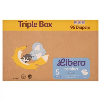   Libero Comfort egyszerhasználatos pelenka, méret: 5, 11-17 kg, 96 db