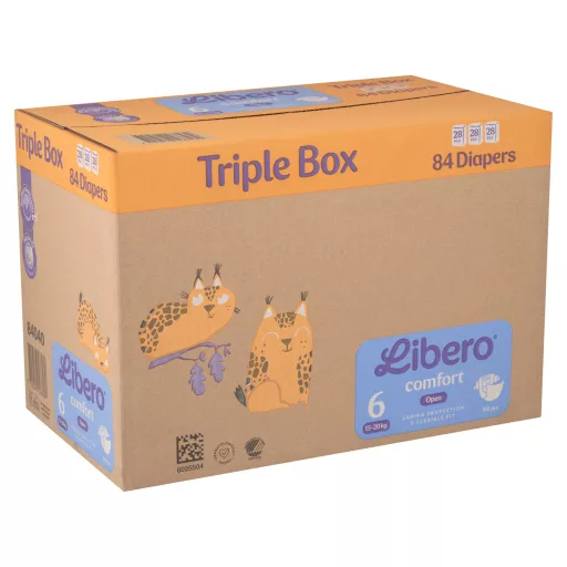 Libero Comfort egyszerhasználatos pelenka, méret: 6, 13-20 kg, 84 db