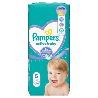   Pampers Active Baby Pelenka, Méret: 5, 50 db Pelenka, 11kg-16kg