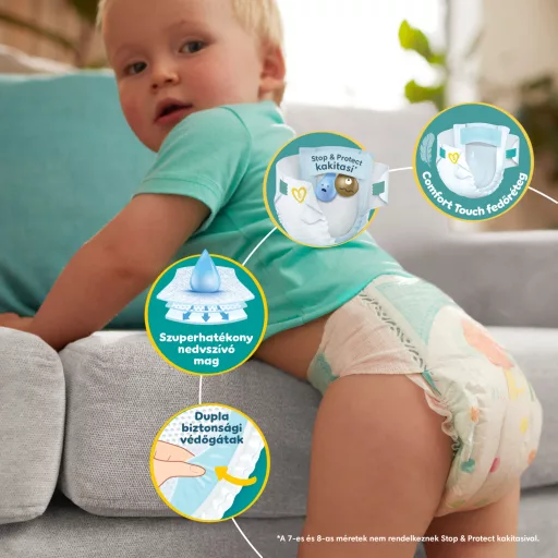 Pampers Active Baby Pelenka, Méret: 3, 152 db Pelenka, 6kg-10kg