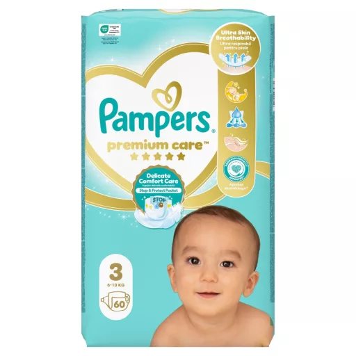 Pampers pelenka Premium ValuePack S3 60db -os Midi
