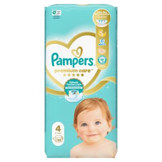 Pampers Premium Care, Méret: 4, 52 Pelenka, 9kg-14kg
