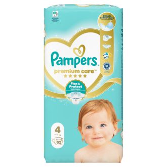 Pampers Premium Care, Méret: 4, 52 Pelenka, 9kg-14kg