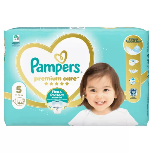 Pampers Premium Care Pelenka, Méret: 5, 44 db, 11kg-16kg