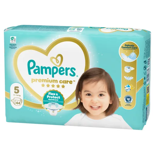 Pampers Premium Care, Méret: 5, 44 Pelenka, 11kg-16kg