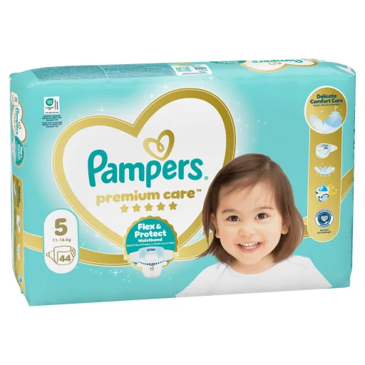 Pampers Premium Care, Méret: 5, 44 Pelenka, 11kg-16kg