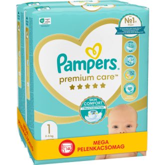 Pampers pelenka csomag Premium ValuePack S1 2x72db