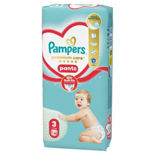 Pampers Premium Care Bugyipelenka, Méret: 3, 48 db, 6kg-11kg