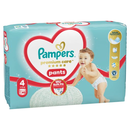 Pampers Premium Care Bugyipelenka, Méret: 4, 38 db, 9kg-15kg