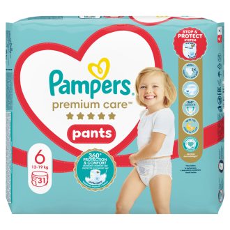   Pampers Premium Care Bugyipelenka, Méret: 6, 31 db, 13kg-19kg