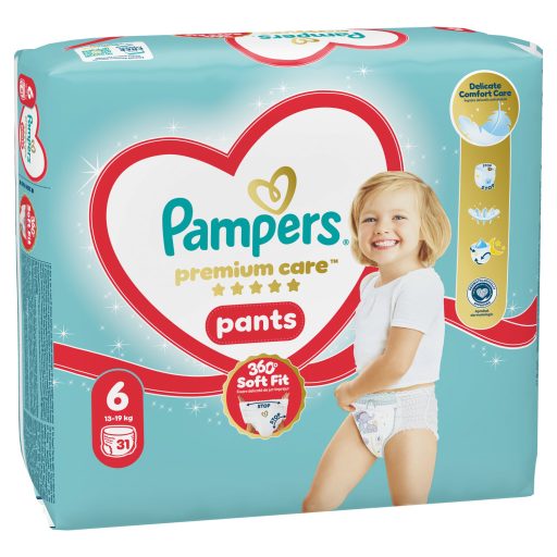 Pampers Premium Care Bugyipelenka, Méret: 6, 31 db, 13kg-19kg