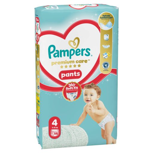 Pampers Premium Care Bugyipelenka, Méret: 4, 58 db, 9kg-15kg