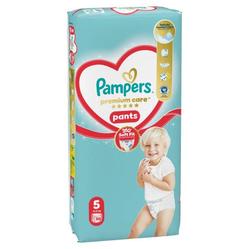 Pampers Premium Care Bugyipelenka, Méret: 5, 50 db Pelenka, 11kg-17kg